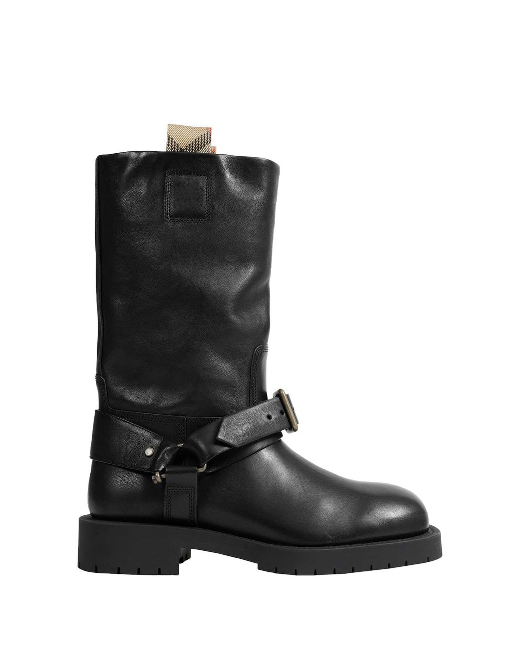 Burberry Black Soft Saddle Low Boots