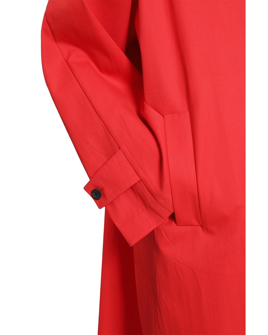 Prada Red Gabardine Trench Coat