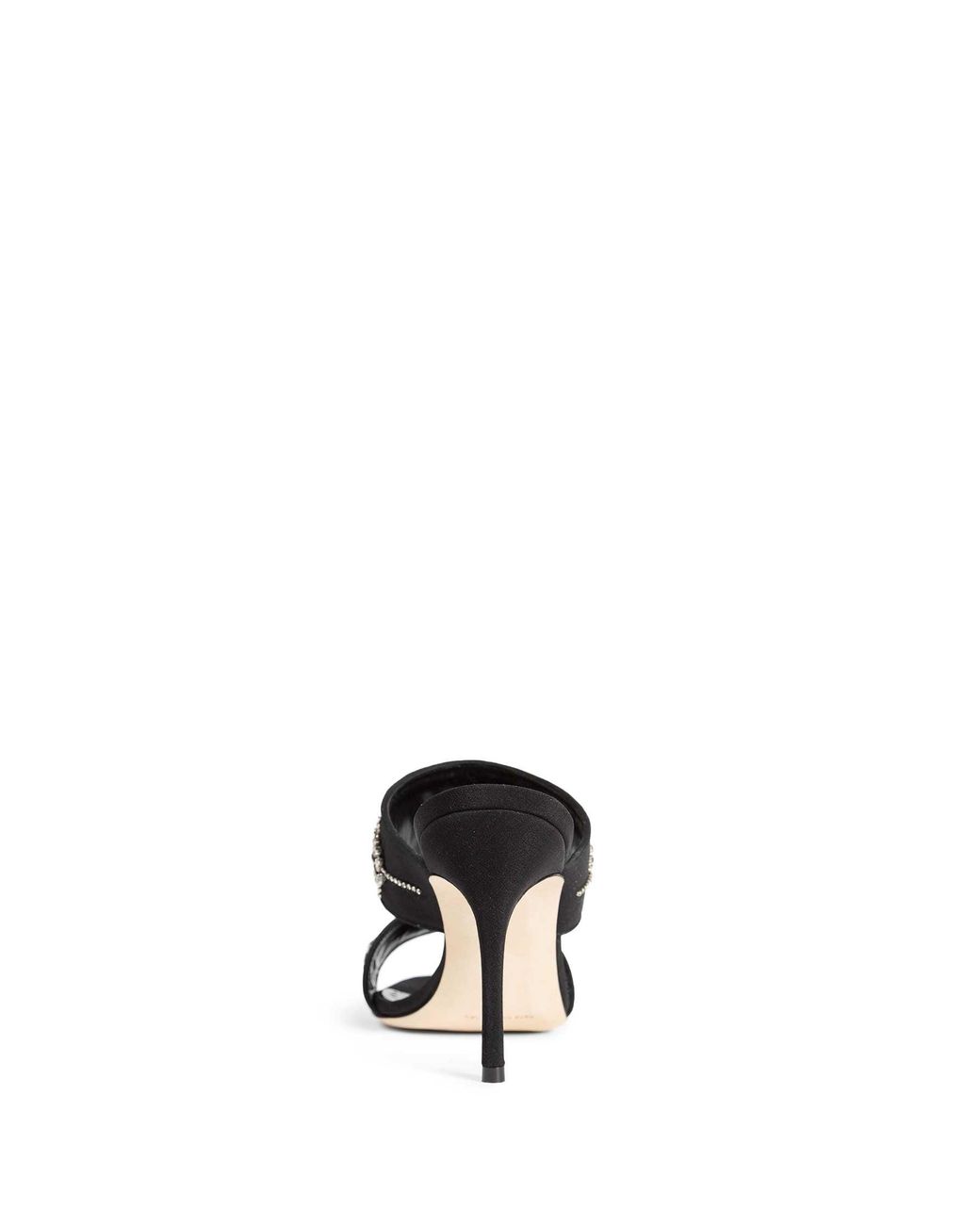 Manolo Blahnik Black Ralota Crystal Pumps