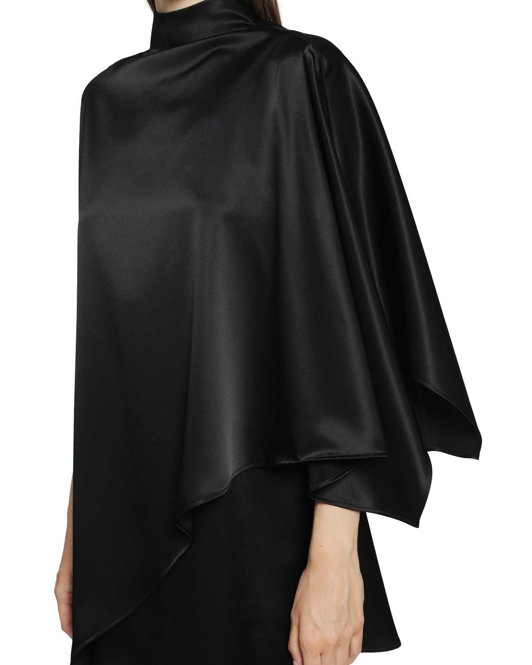 Ssheena Black Appeal Satin Mini Dress