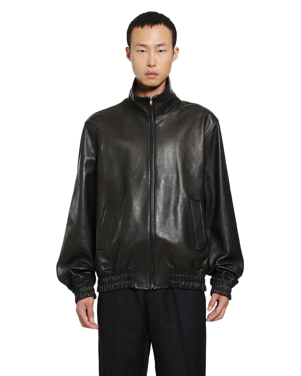 Valentino Black Leather Jacket for men