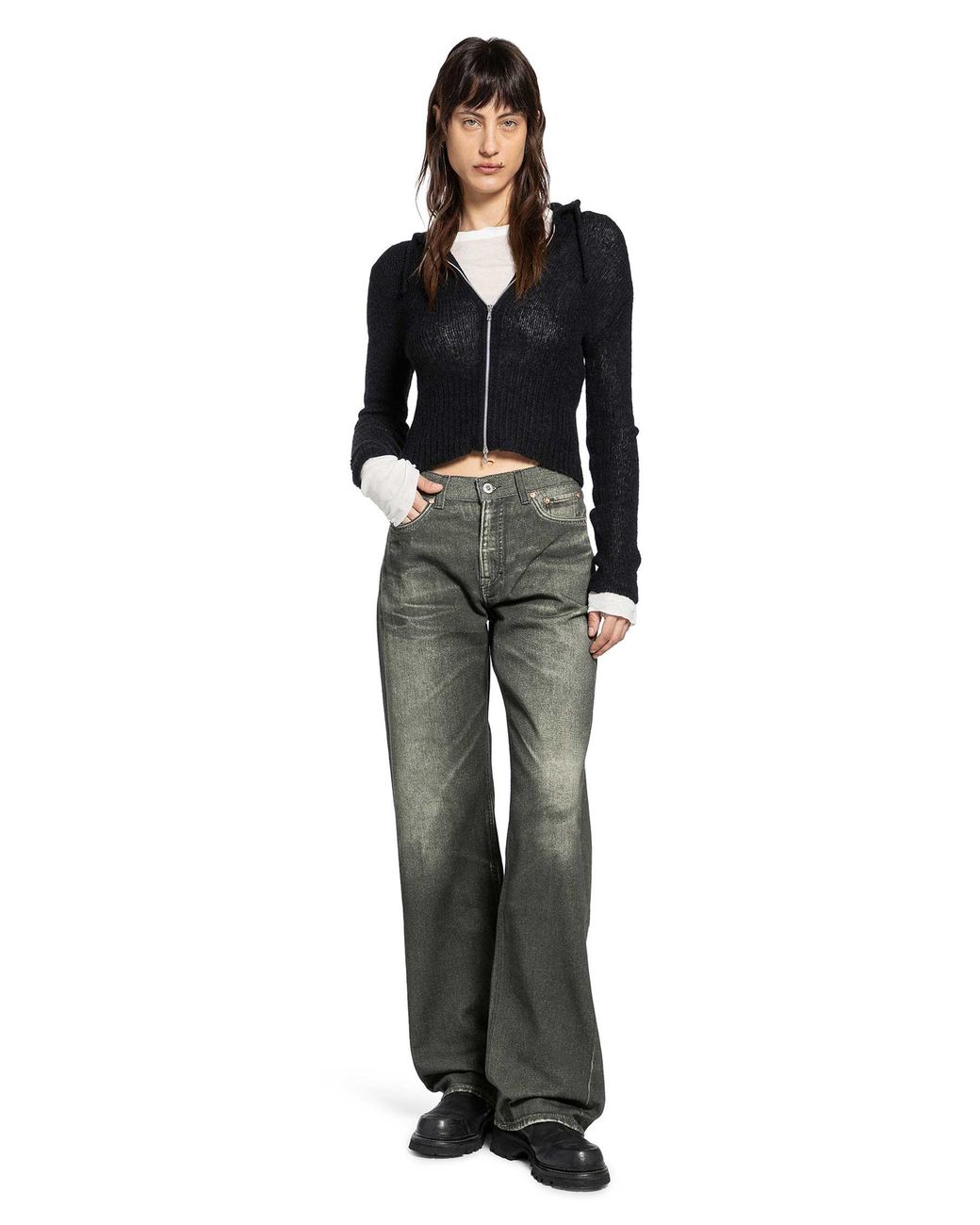 Our Legacy Green Wata Cut Jeans