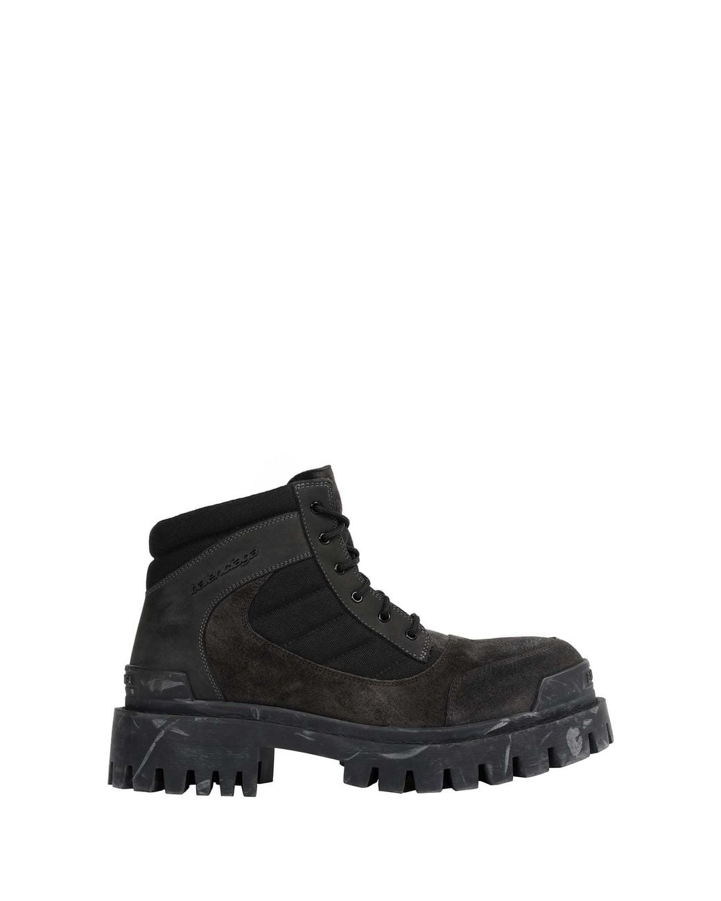 Balenciaga Black Combat Strike Low Boots for men