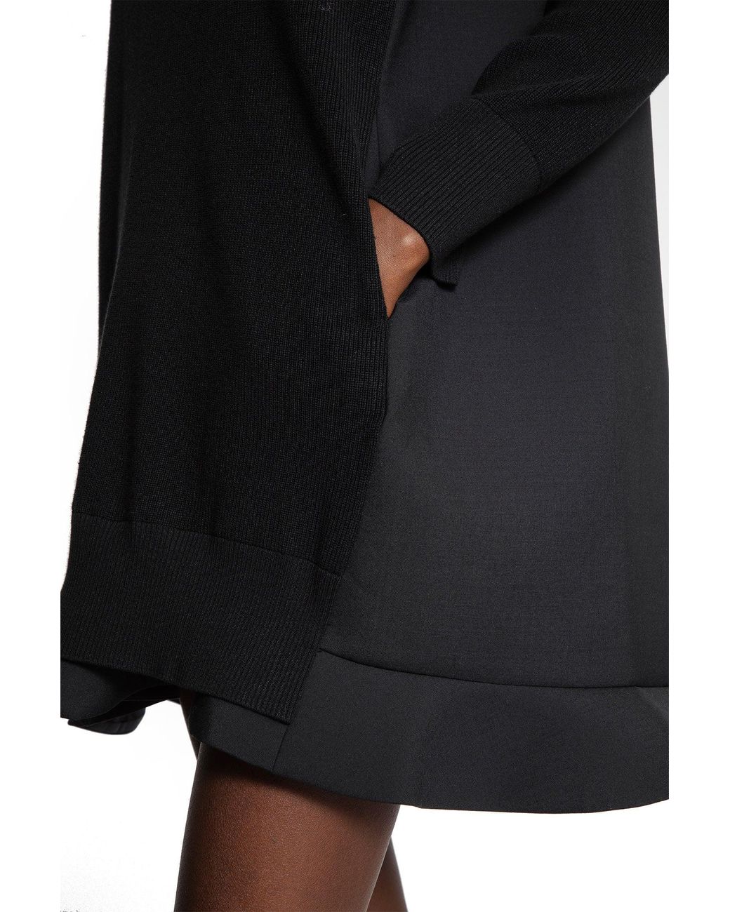 sacai Suiting Mix Dress Suiting Dress Mix ドッキング ワンピース
