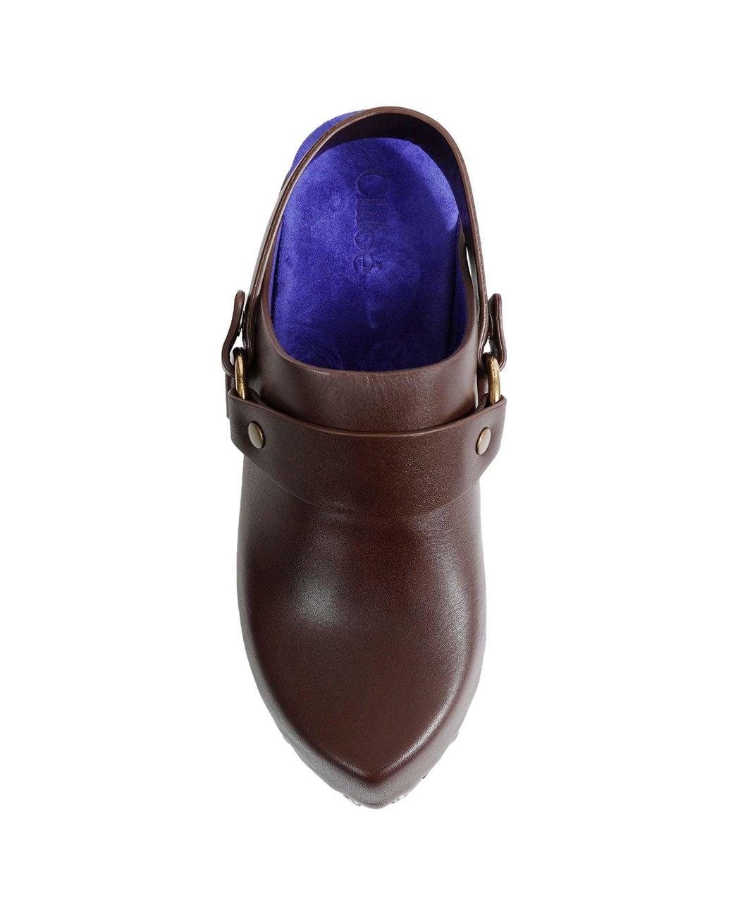 Chloé Brown Talis Wedge Clogs