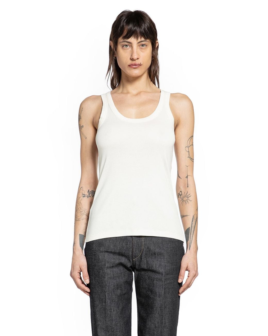Lemaire White Rib Tank Top