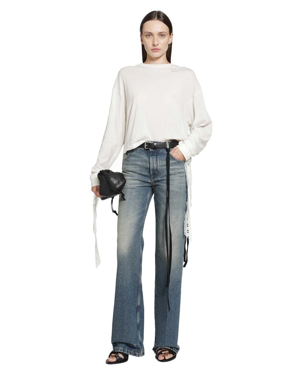 Ann Demeulemeester Blue Vive 5 Pocket Jeans
