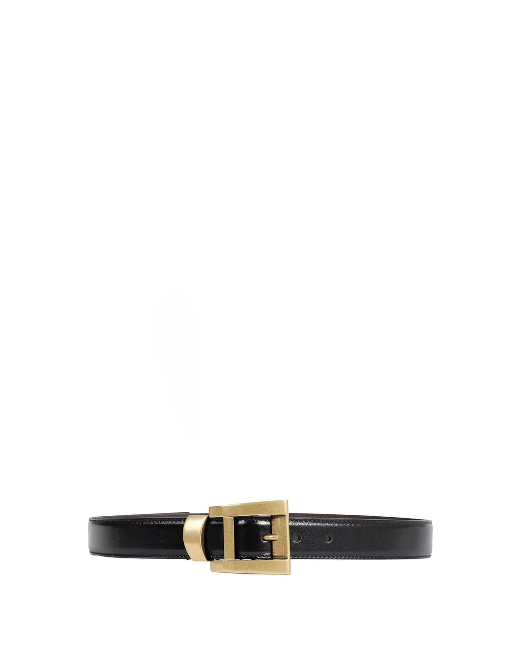 Versace Black Leather Belt
