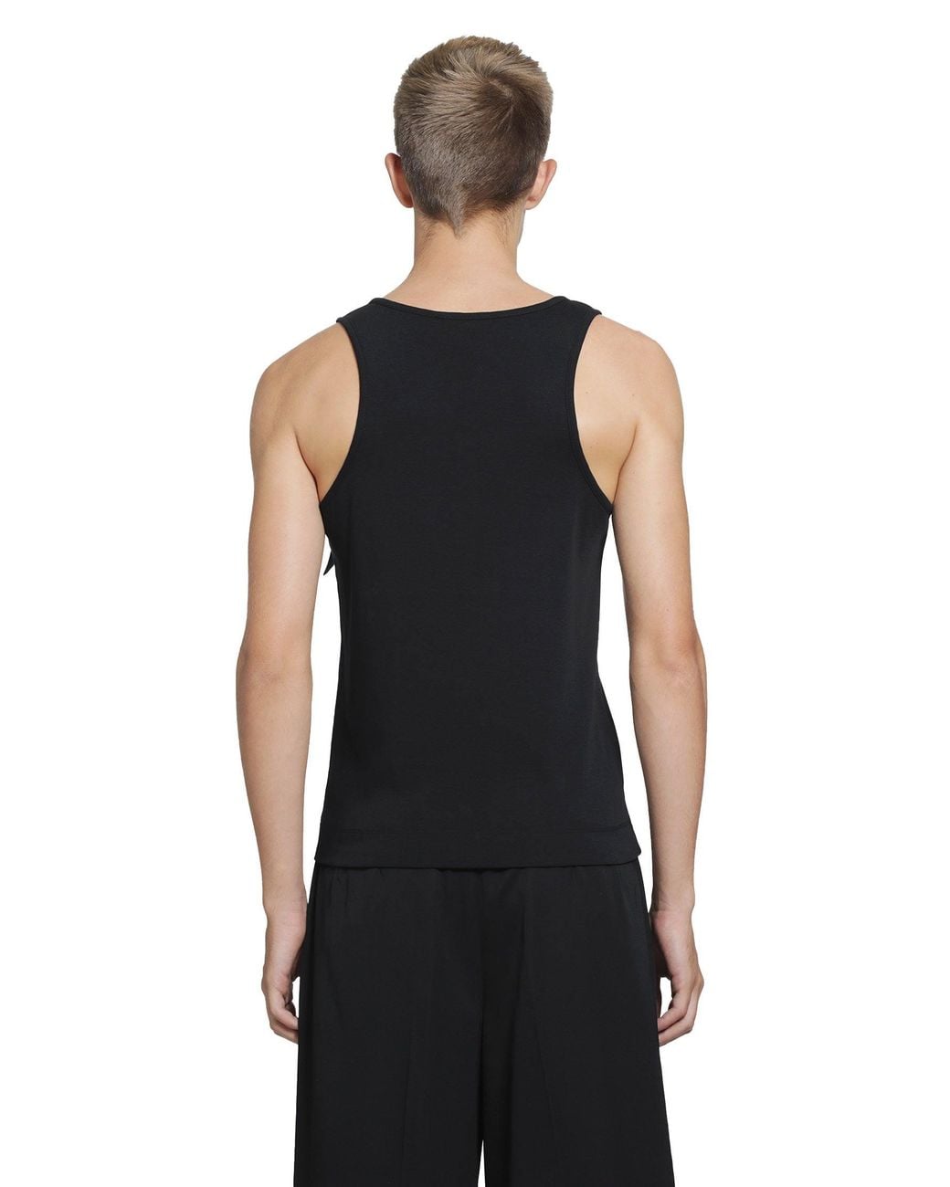 Simone Rocha Black Ribbon Rosette Boy Tank for men