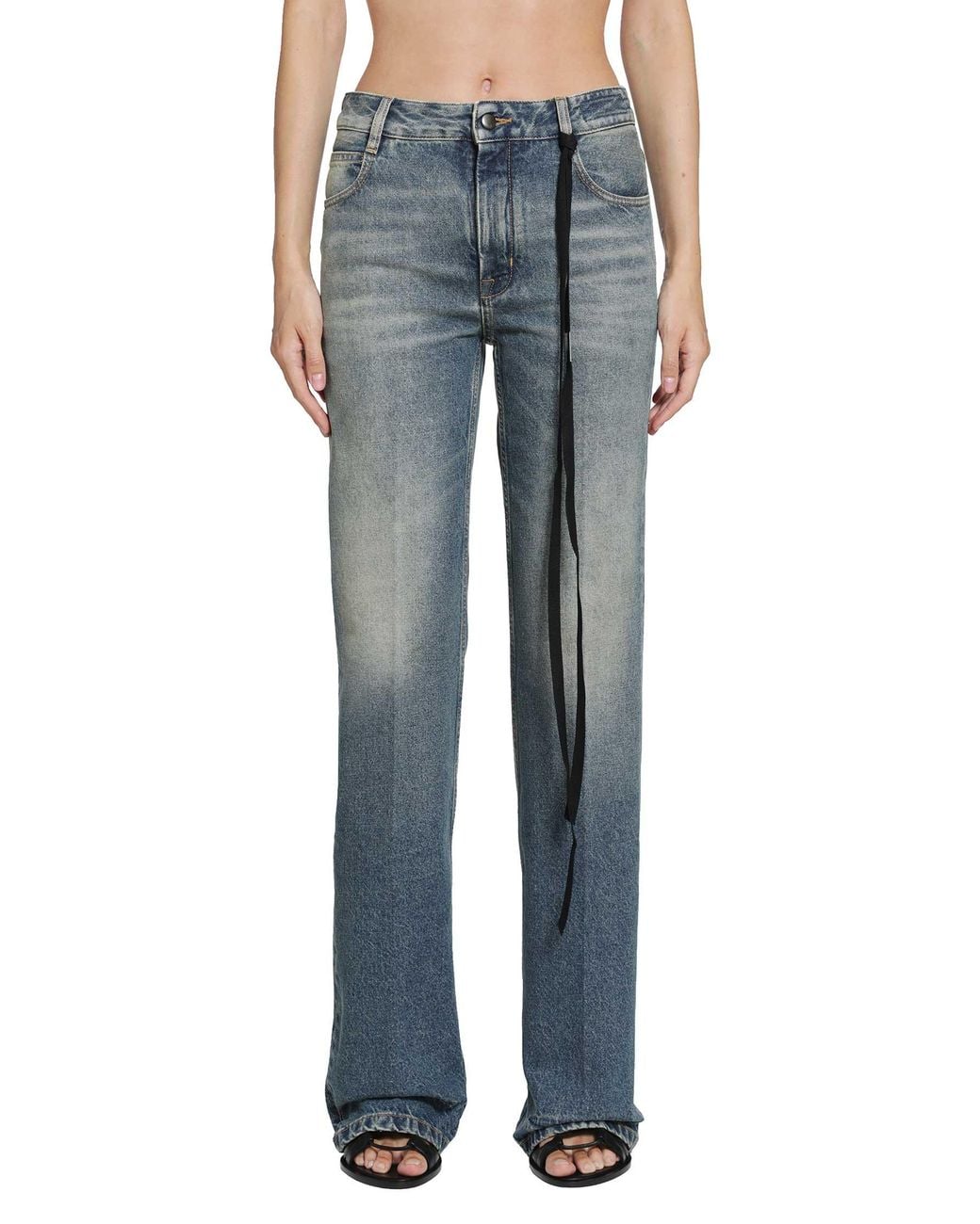 Ann Demeulemeester Blue Vive 5 Pocket Jeans