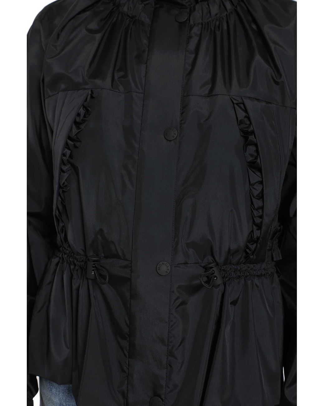 Moncler Black Imaginaire Canvas Short Parka