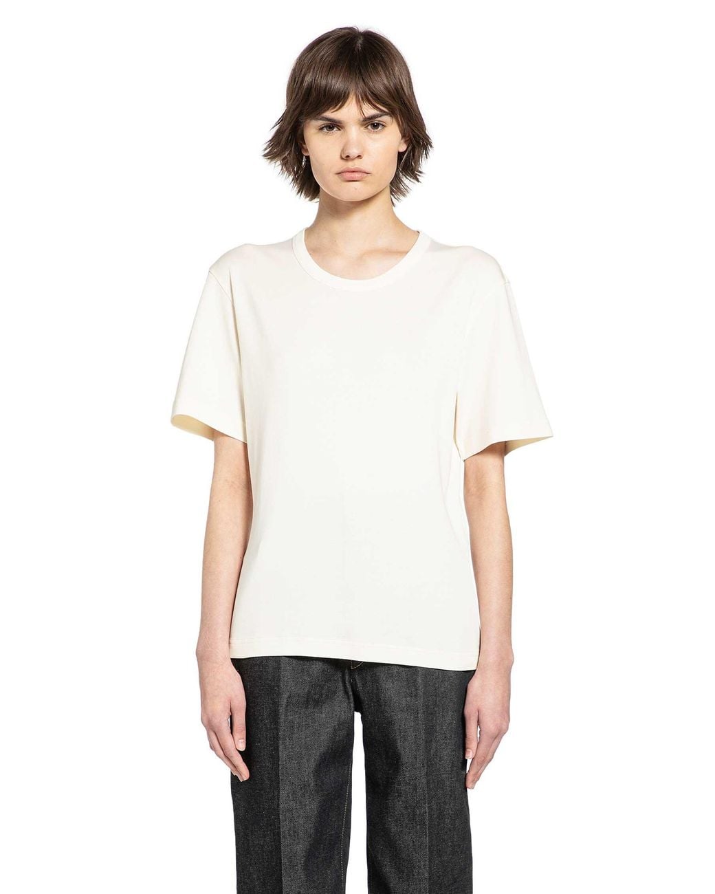 Lemaire White Rib T-Shirt