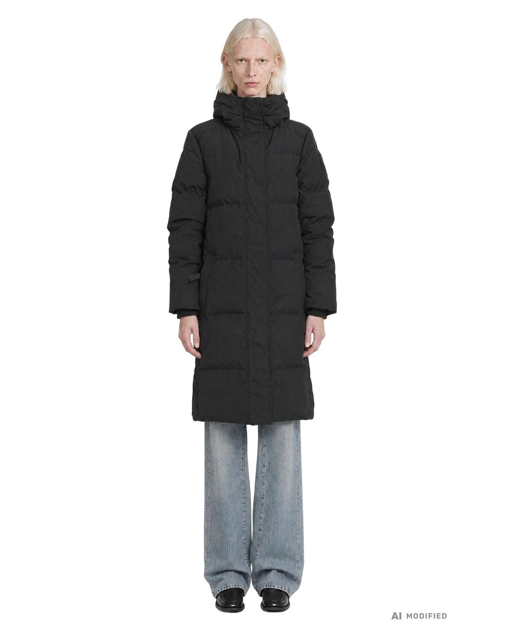Canada Goose Black Louise Parka Tonal Disc