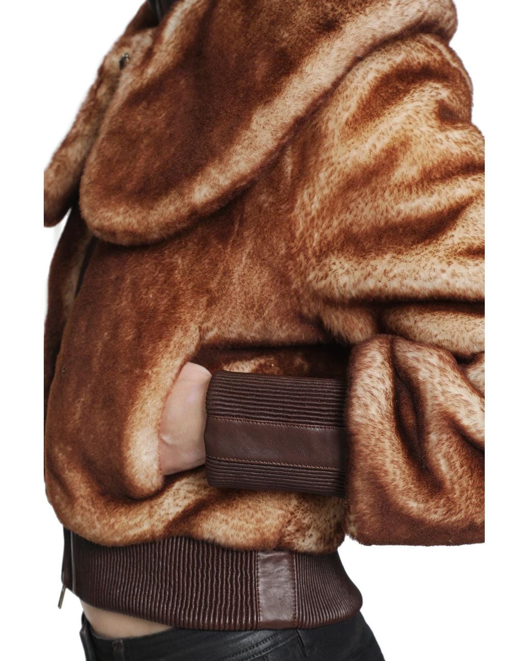 KNWLS Brown Eliza Shearling Jacket