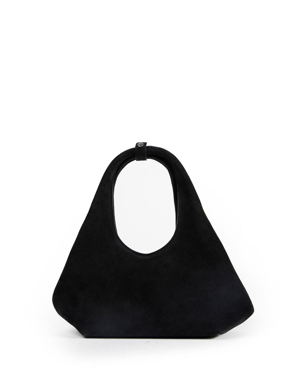 Coperni Black Folded Suede Shoulder Bag
