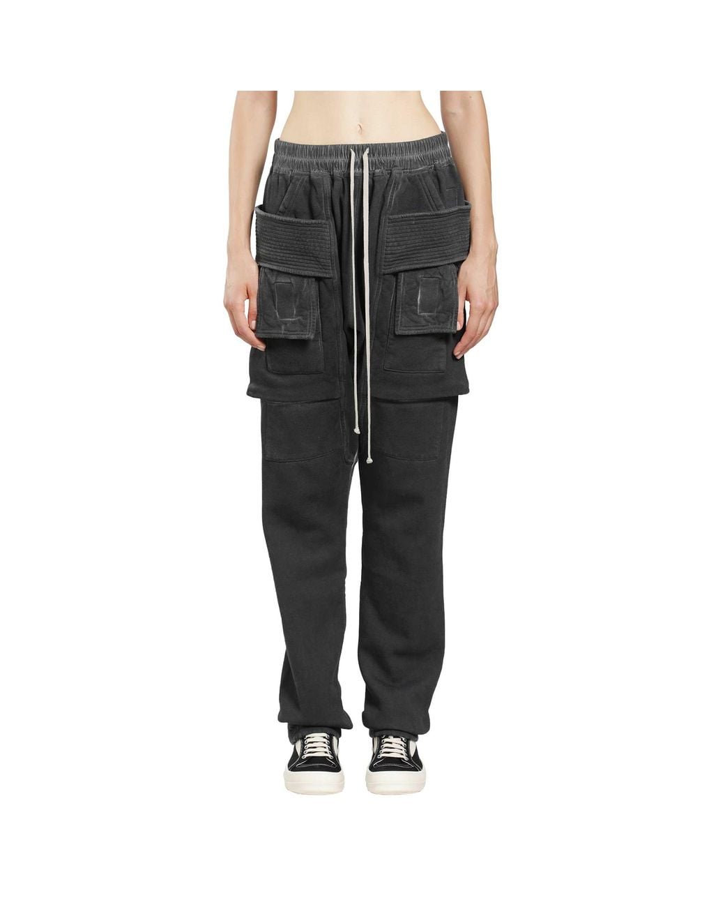 Rick Owens Black Tower Creatch Cargo Drawstring