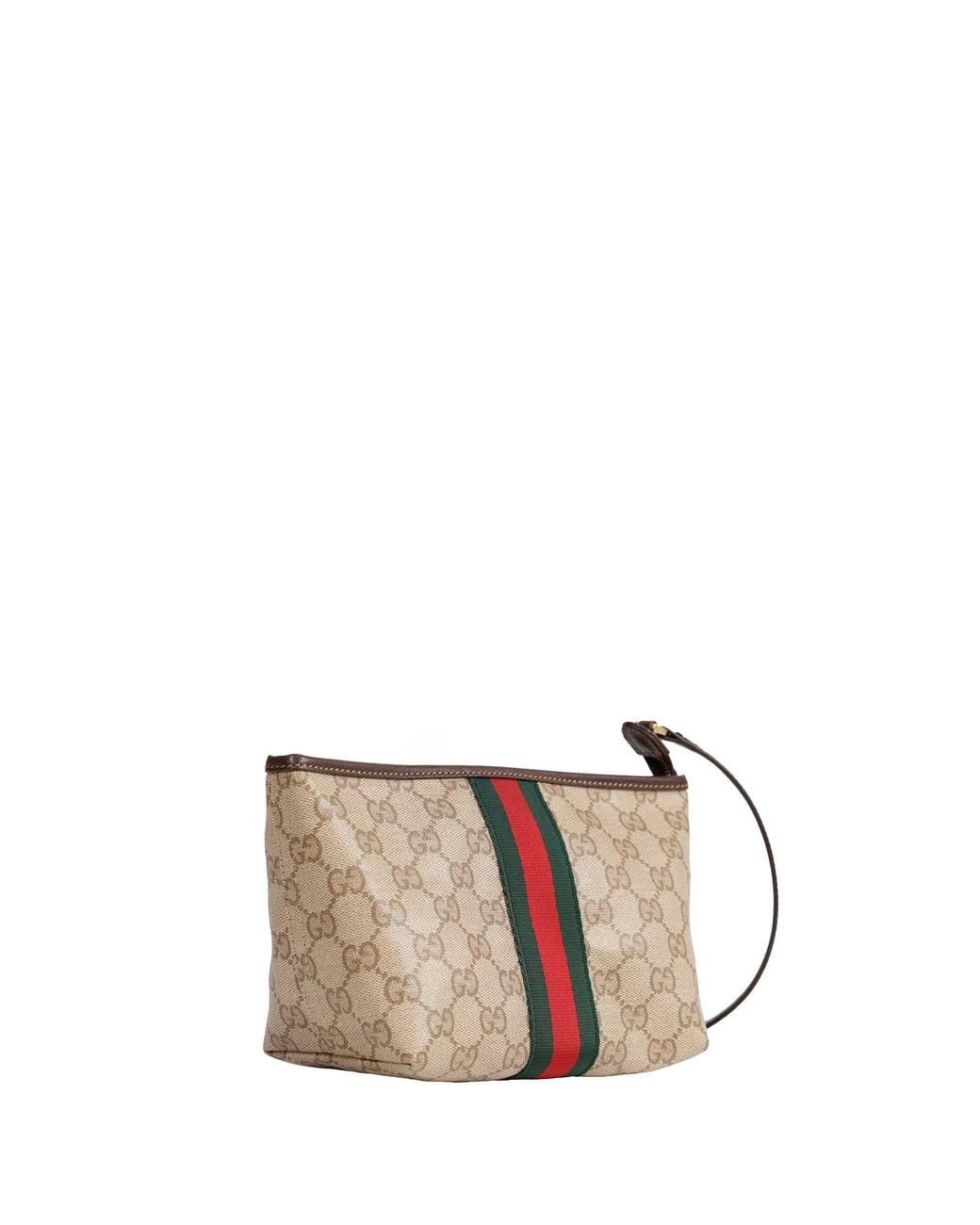Gucci Natural Small Pouch With Strap And Web