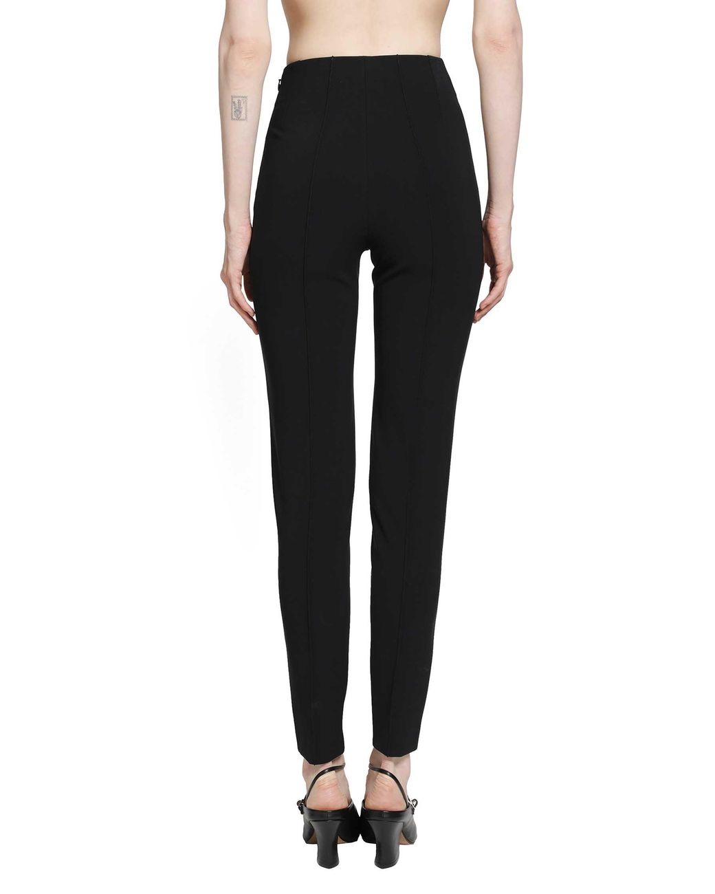 Jil Sander Black Viscose Jersey Skinny Trousers