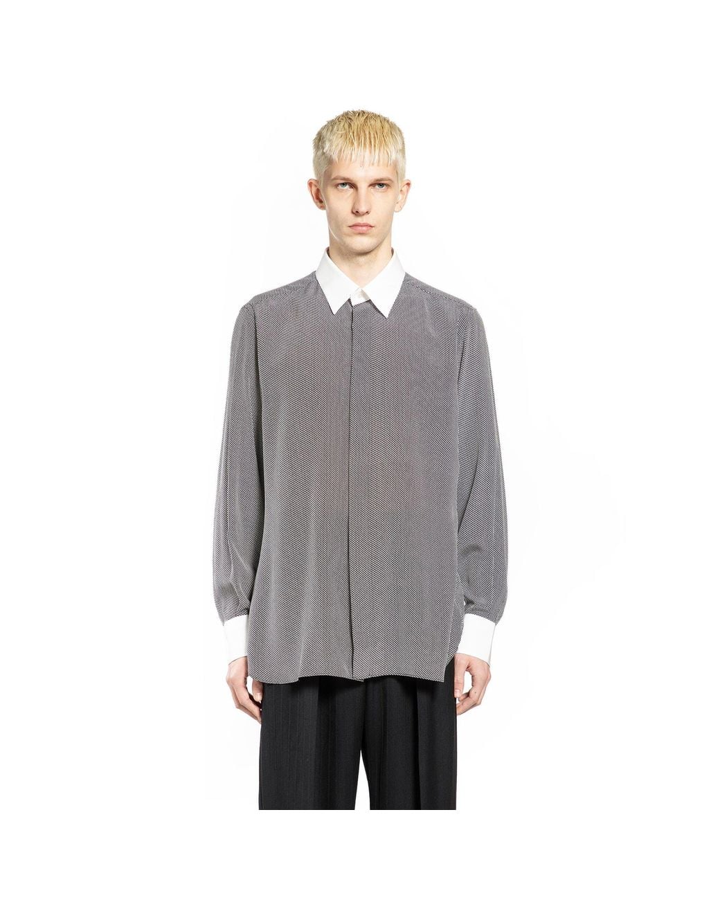 Tom Ford Gray 3D Classic Shirt for men