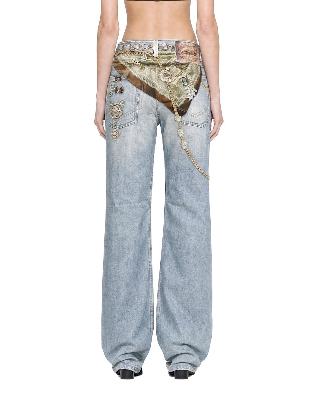 Acne Blue Trompe-L'Oeil Jeans