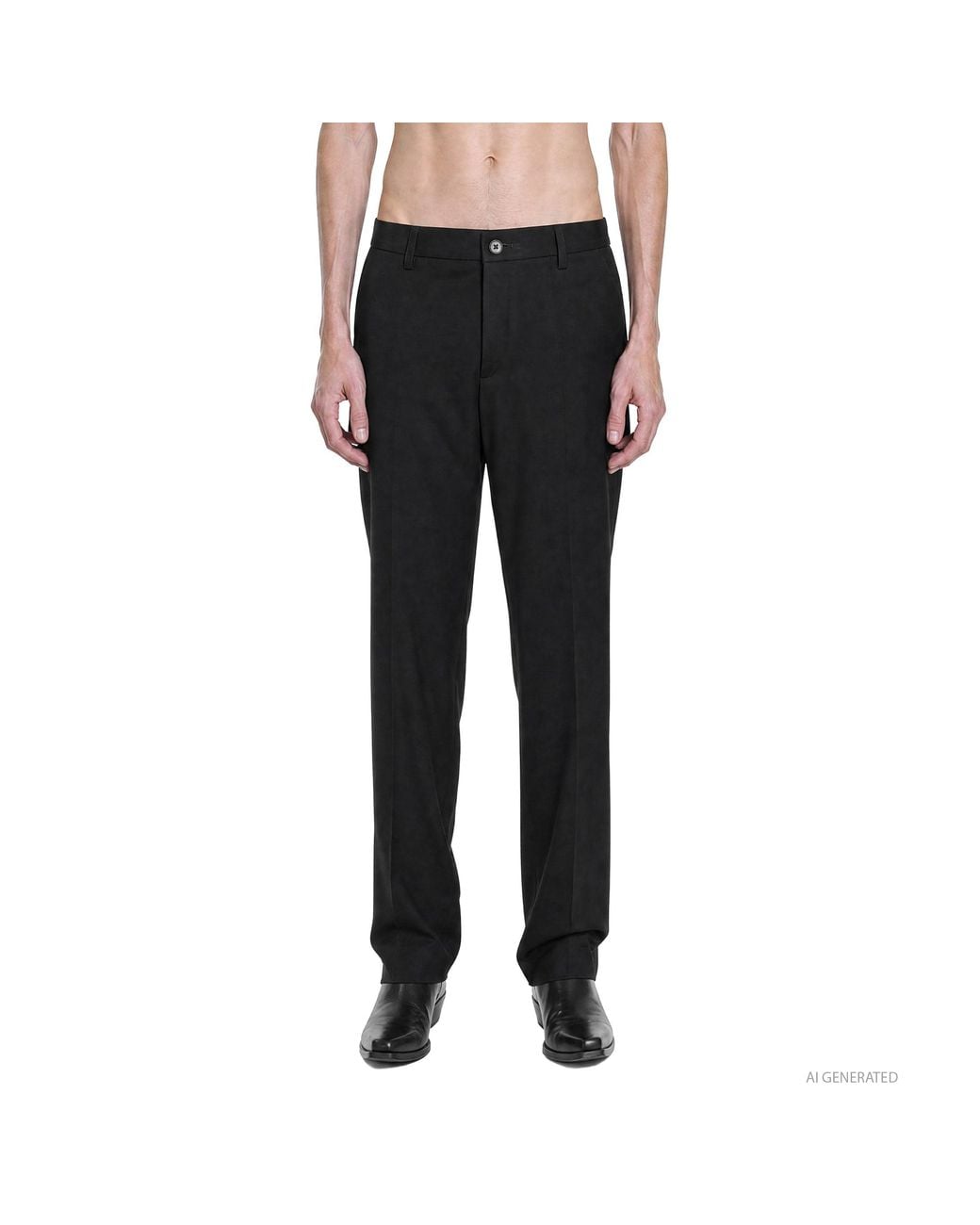 Nicolo' Ceschi Berrini Black Tailored Pants for men