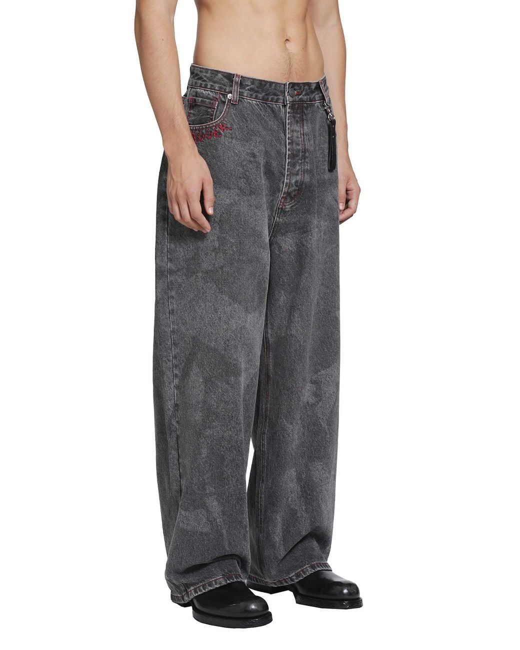 DAGGER Gray Mosh Johnny Jeans for men