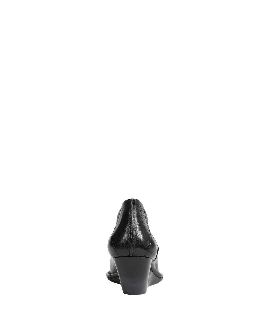 Capasa Black Low-Cut Leather Ankle Boots