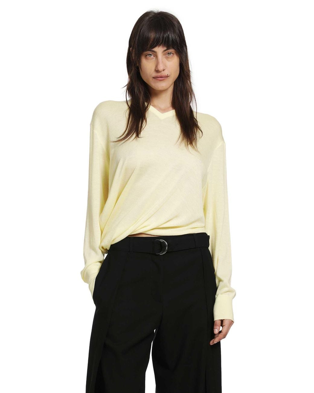 Loewe Black Draped Sweater