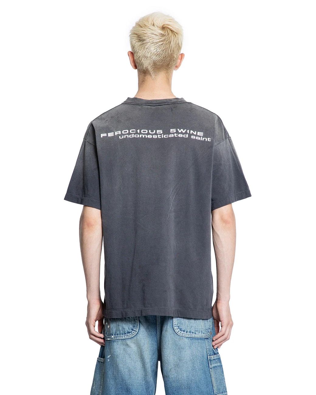 Saint Michael Alien Short Sleeve T-Shirt in Blue for Men | Lyst