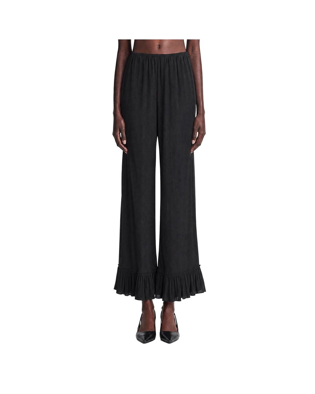 Chloé Black Cropped Fluid Pants