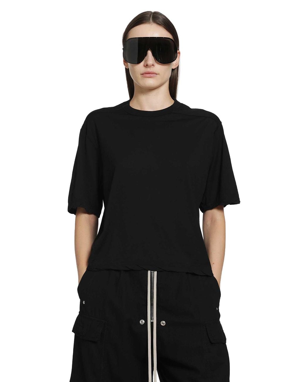 Rick Owens Black Tower Walrus Short Sleeve T-Shirt