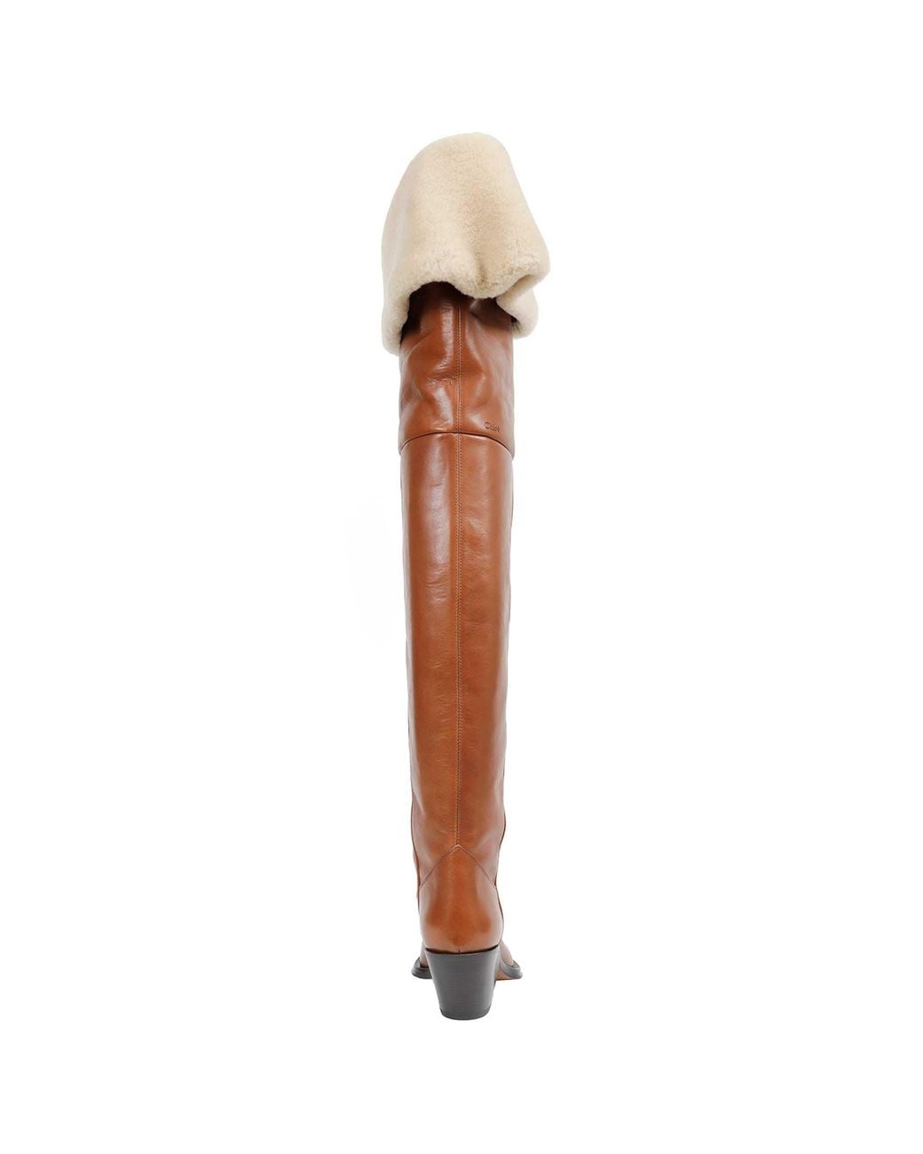 Chloé Brown Azelan Thigh High Boots