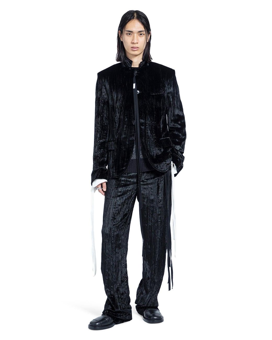 Ann Demeulemeester Blue Leon Trousers for men