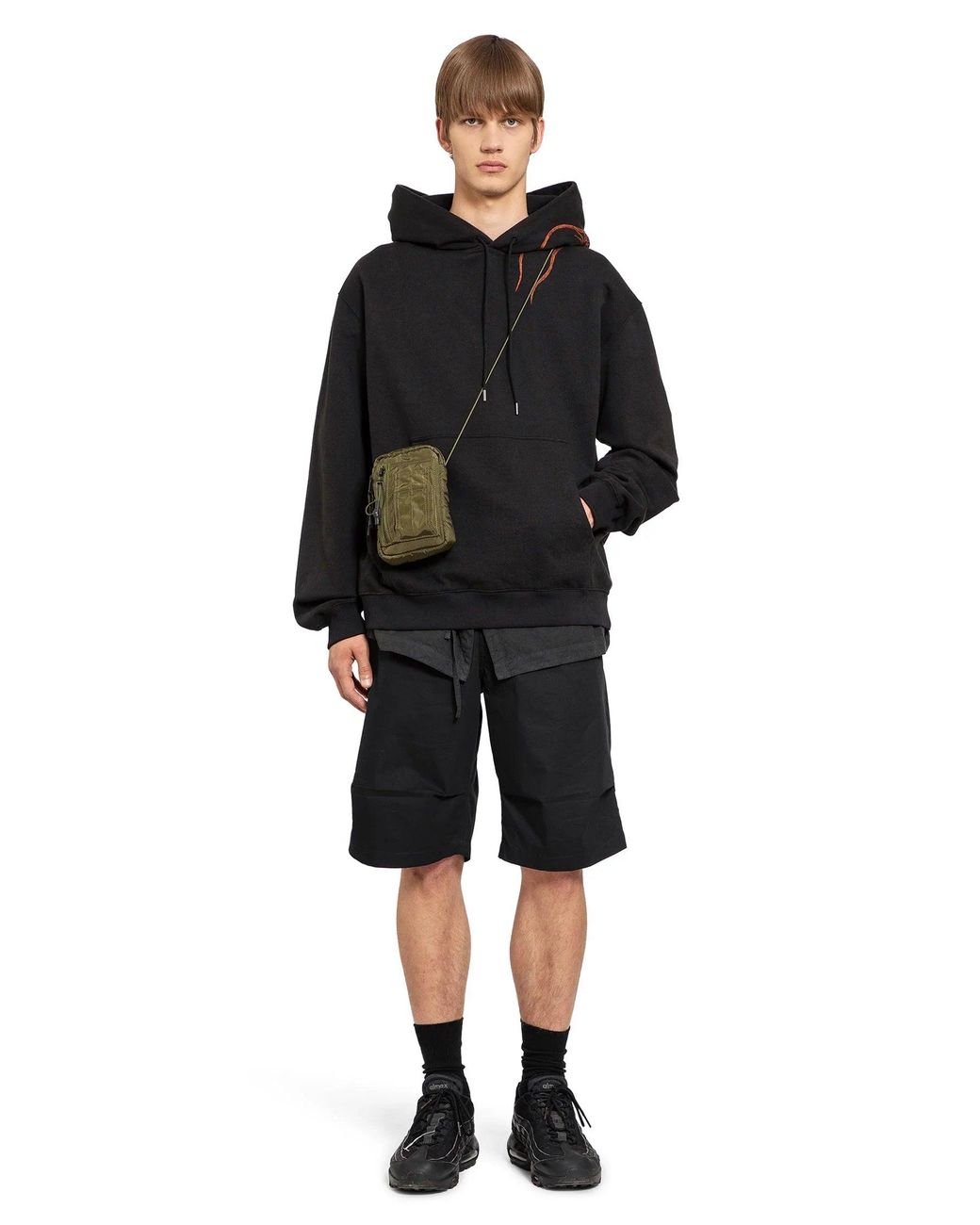 Maharishi Black Tiger Dragon Loose Snoshorts for men