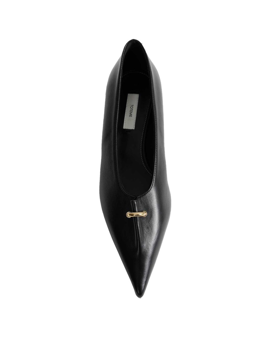 Totême  Black Pierced Nappa Pumps