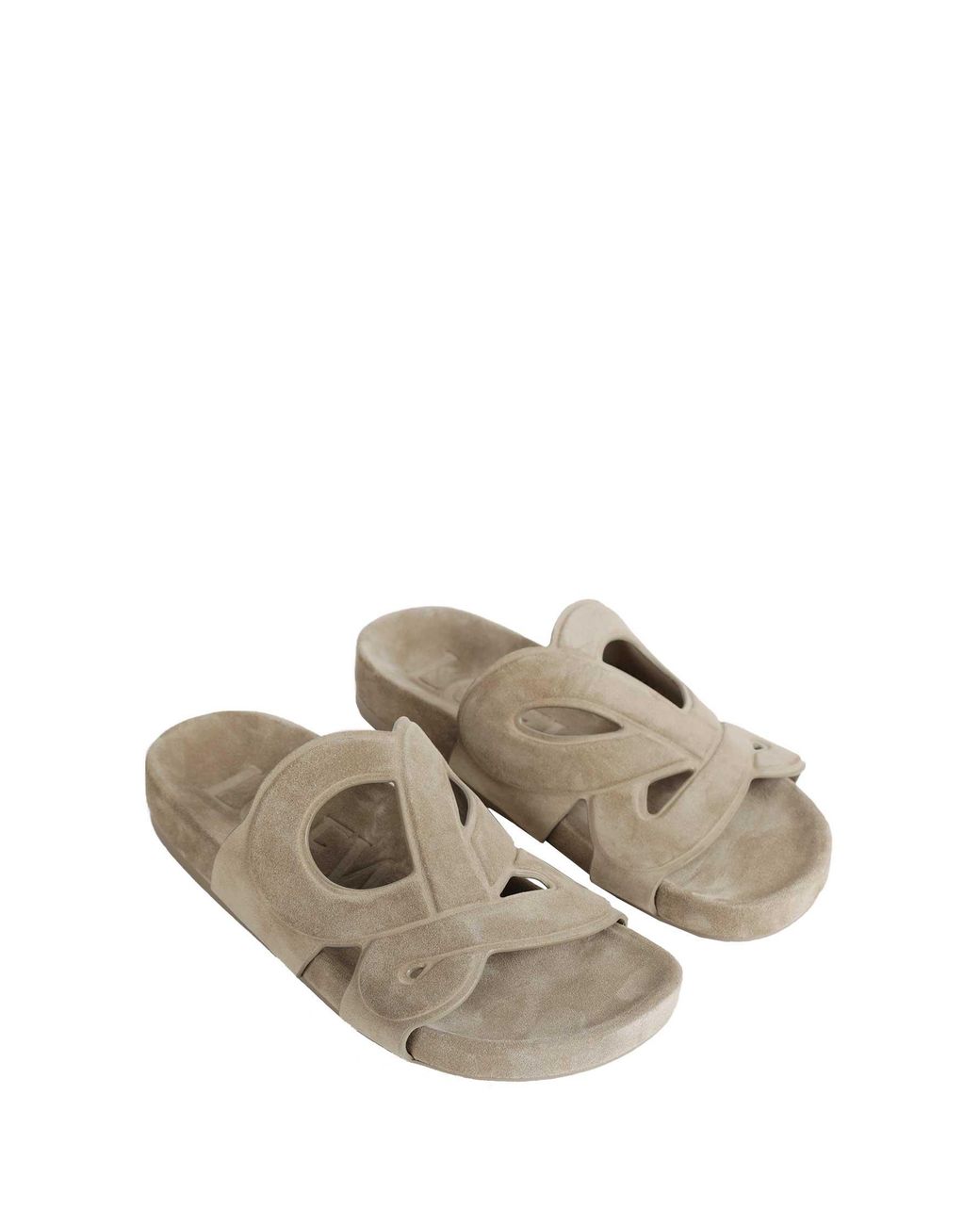 Loewe Gray Ease Monogram Slides for men