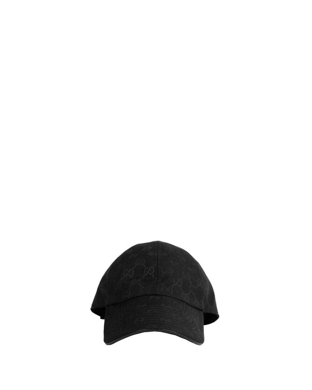 Gucci Black Gg Cotton Canvas Baseball Cap
