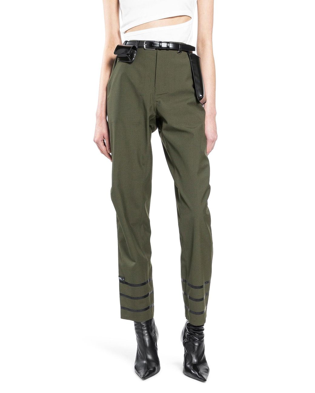 Coperni Green Technical Tailored Pants