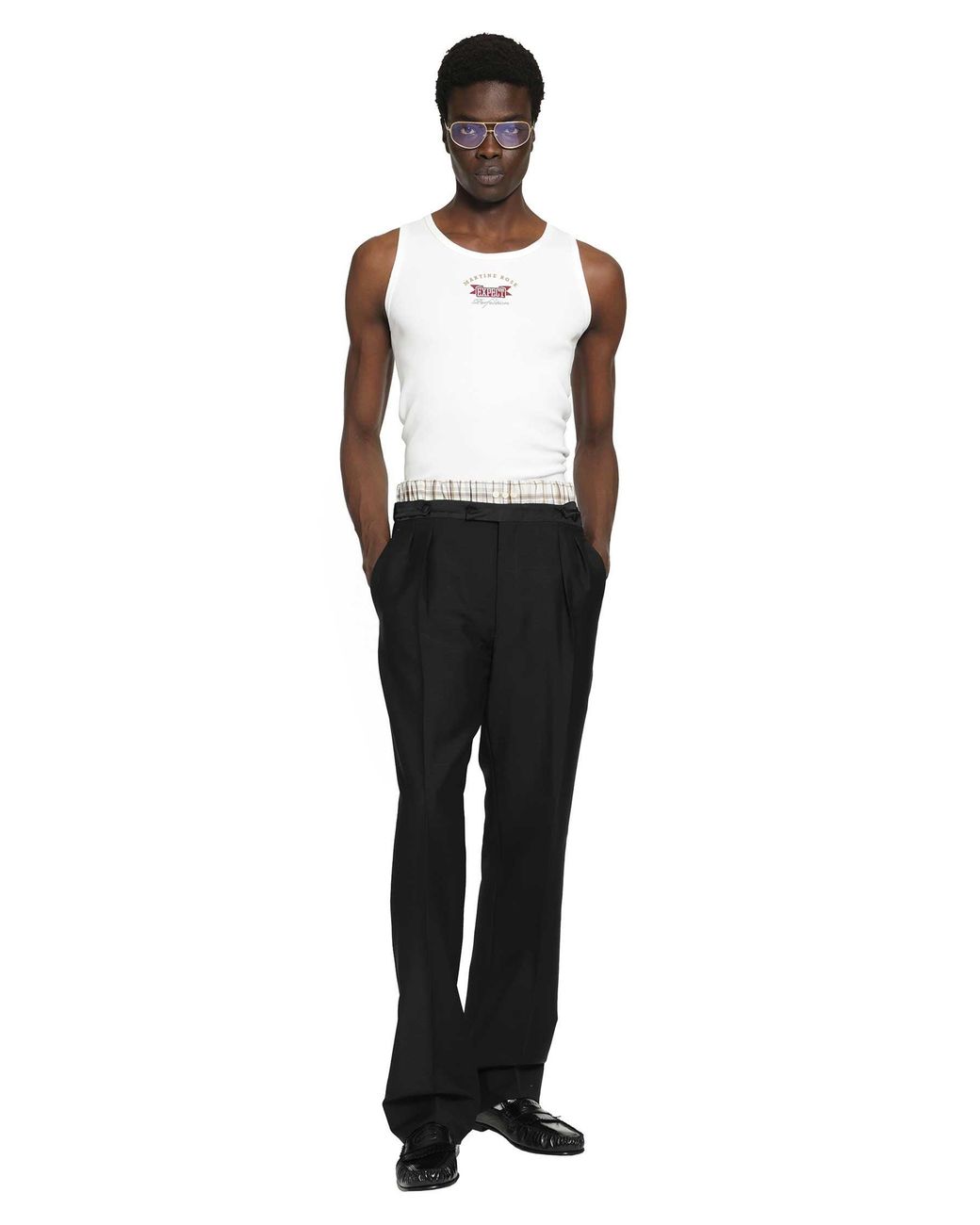 Martine Rose White Expect Perfection Vest for men