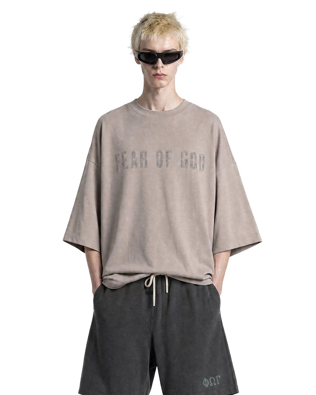 Fear Of God Gray Merch Tee Boxy Fit for men