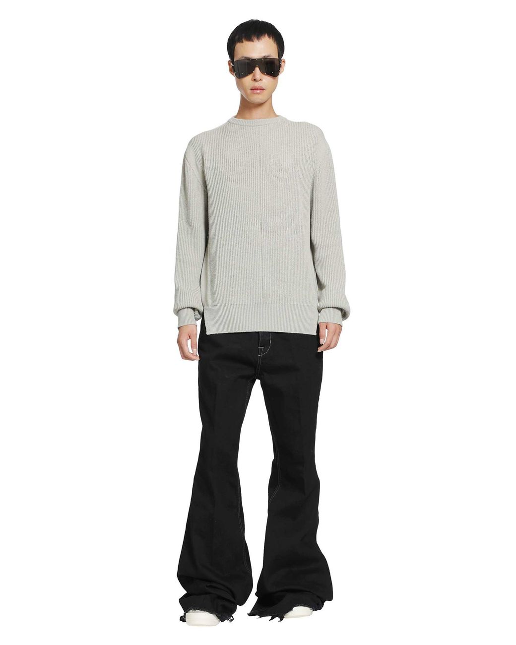 Rick Owens Gray Fisherman Round Neck for men