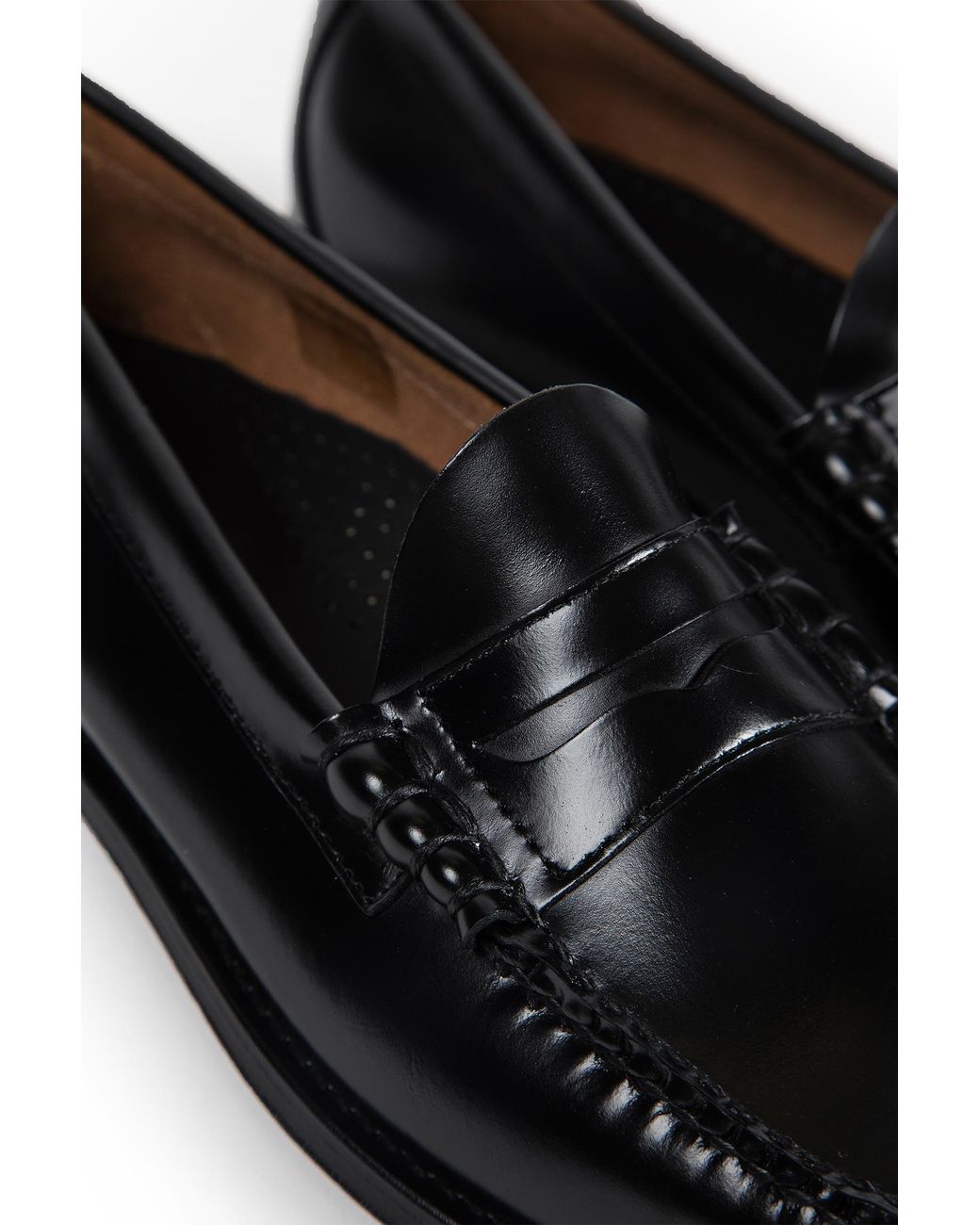 G.H.BASS Black Weejuns Larson Penny Loafers for men