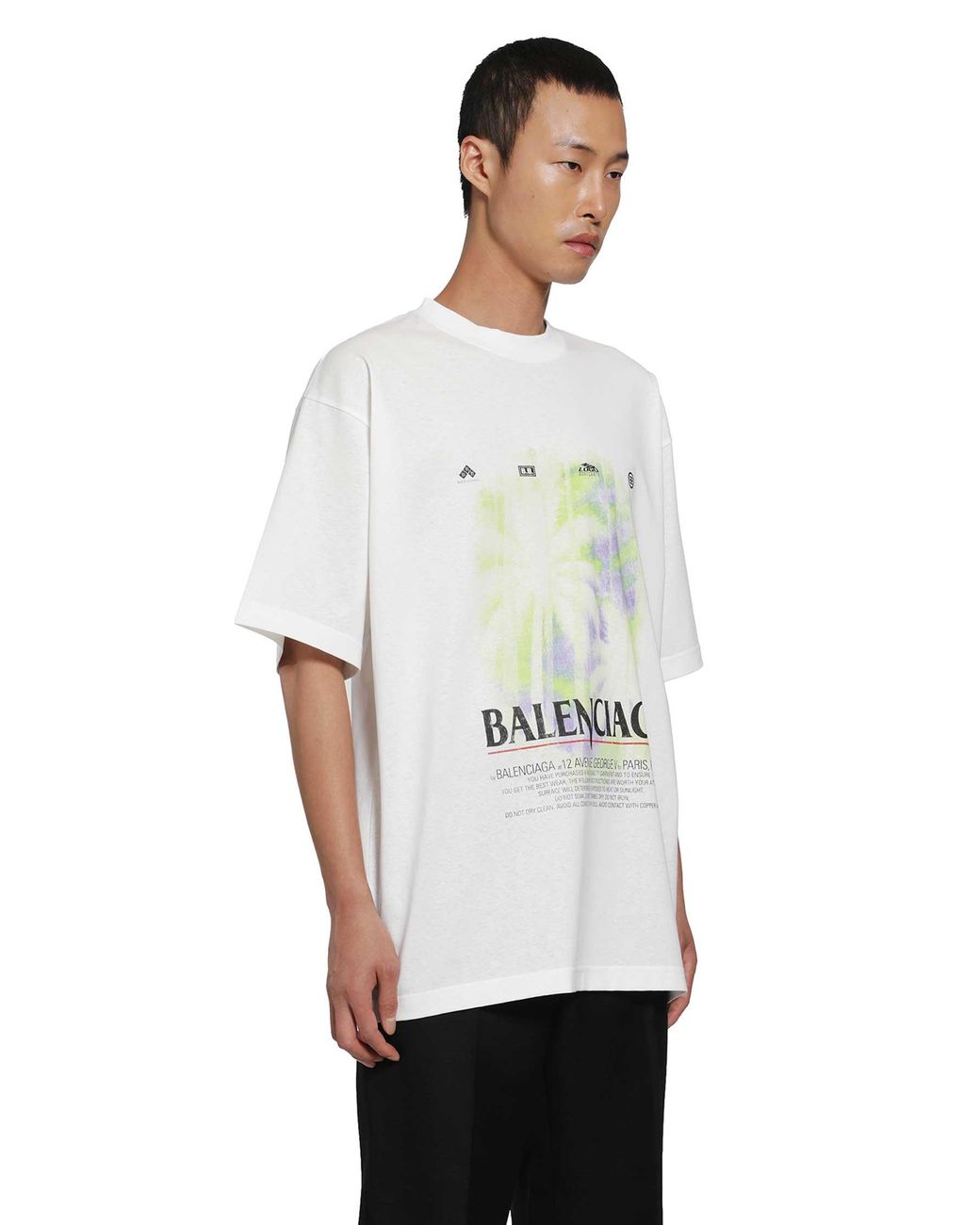 Balenciaga White The Window Medium Fit T-Shirt