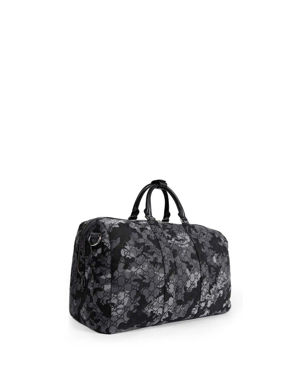 Gucci Black Gg Canvas Large Duffle Bag for men