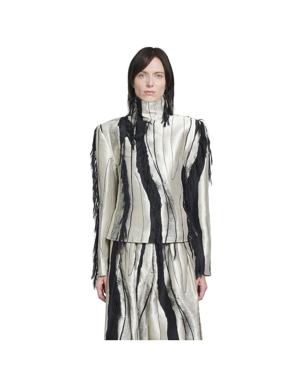 SEBBIE Gray Iris Top