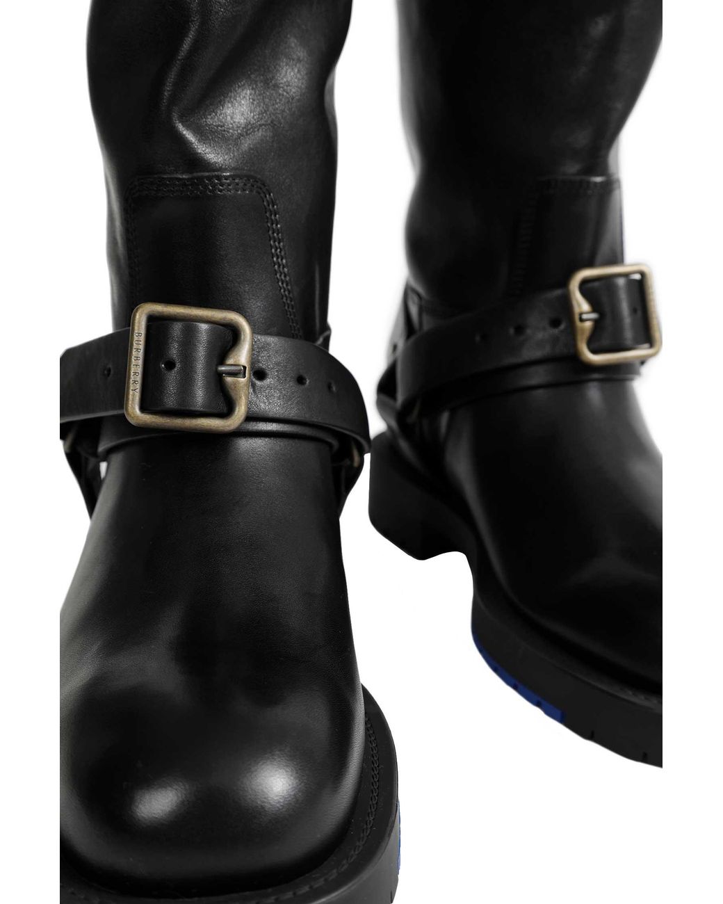 Burberry Black Soft Saddle Low Boots