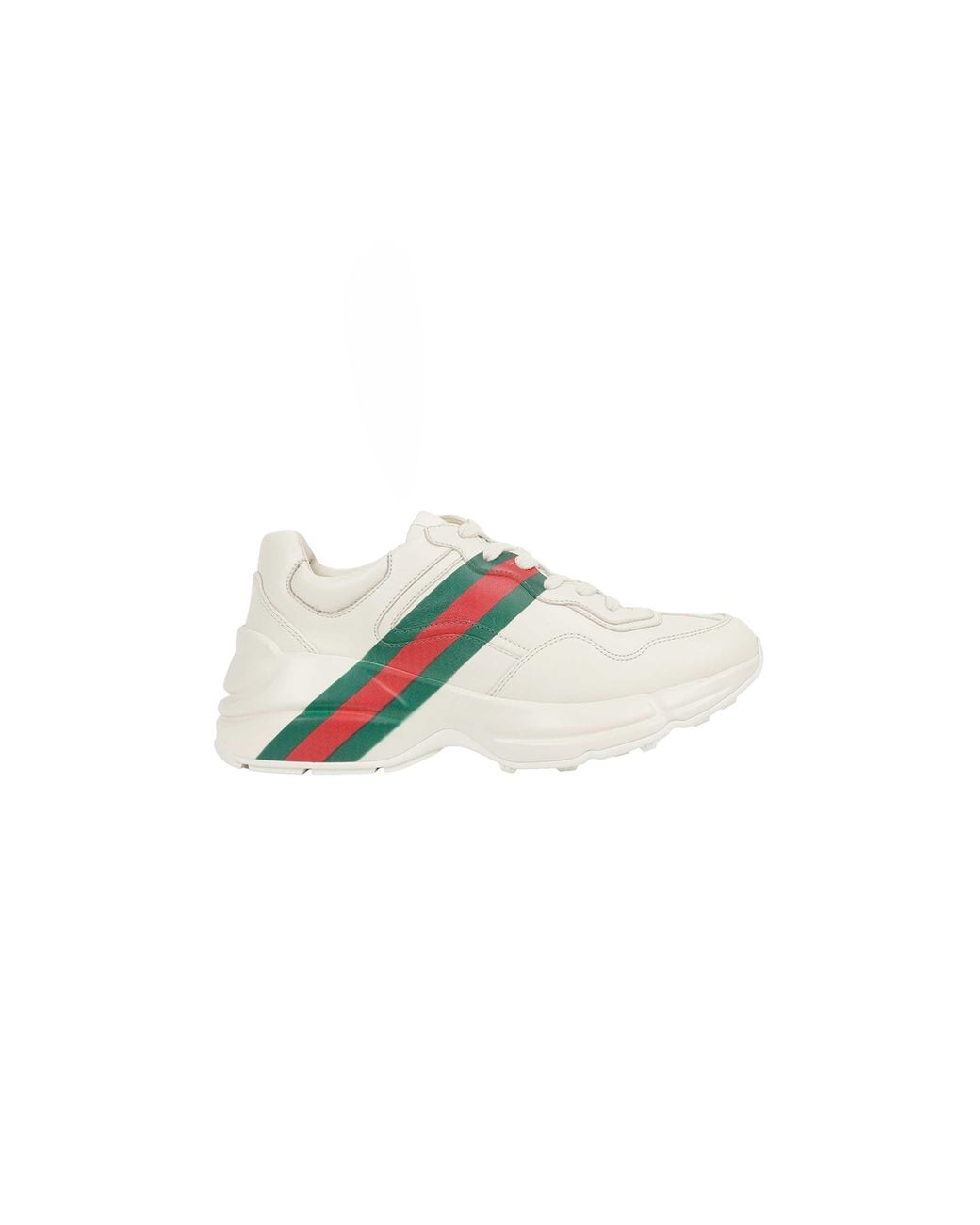 Gucci White Rhyton Sneakers