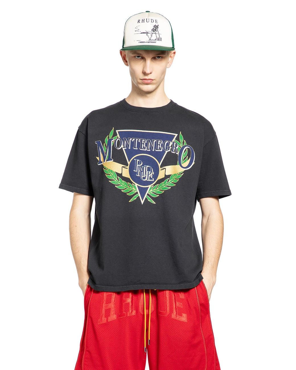 Rhude Red Montenegro Regatta Tee for men