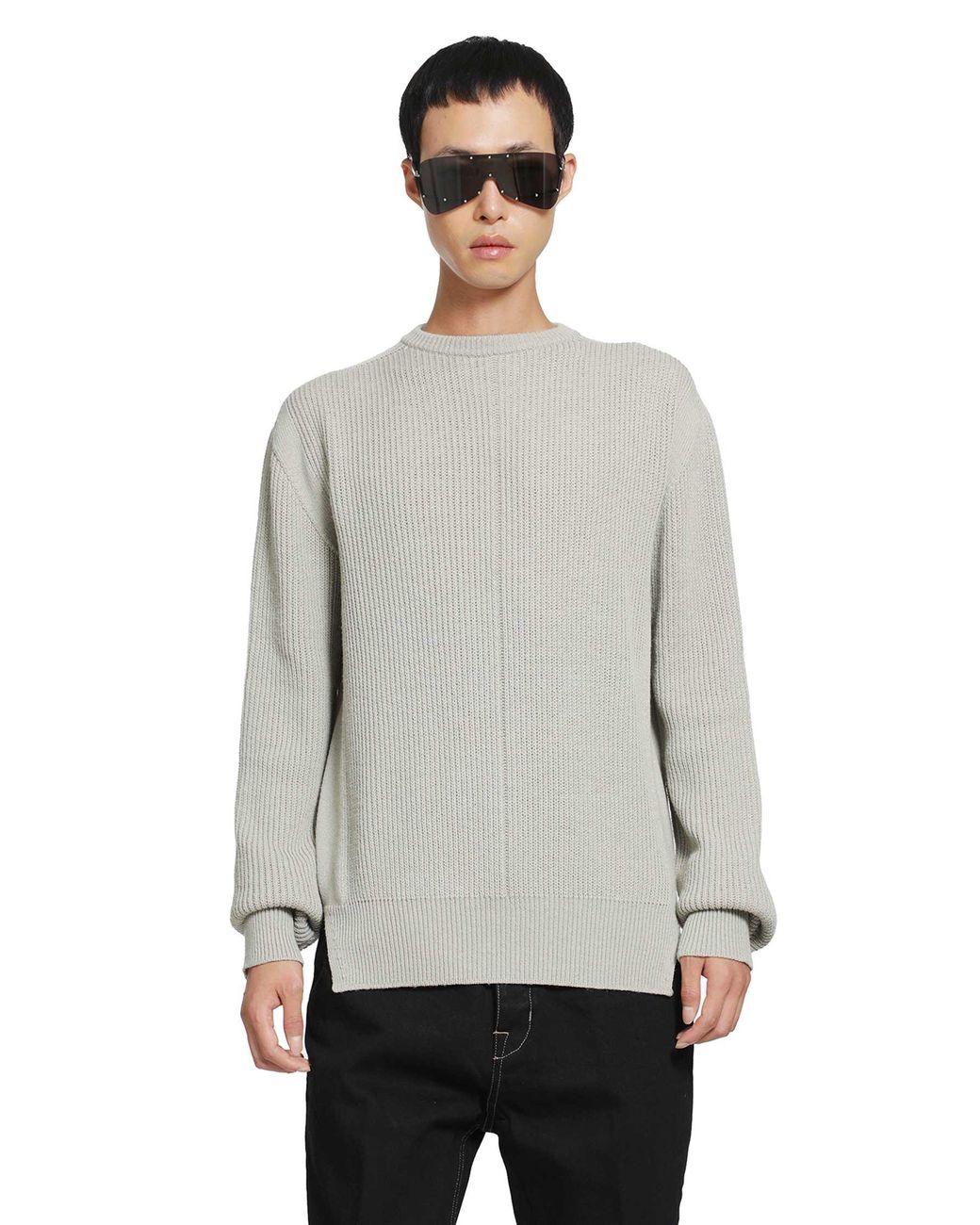 Rick Owens Gray Fisherman Round Neck for men