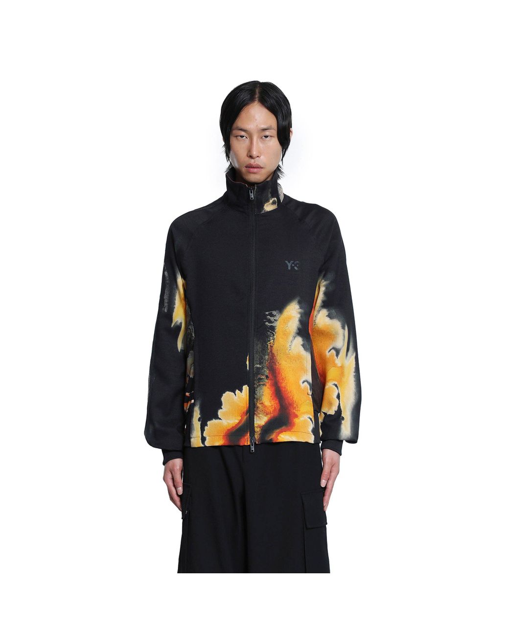 値下げ！ Y−3 20AW/MCH AOP LONG TRACK JACKET Y-3 Aop 3-Stripes Track Jacket in Black for Men | Lyst UK